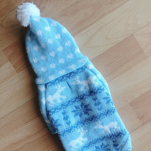 NWOT Puppy/Kitten Small Dogs Hooded Sweater🐶🐱❄️ - Picture 2 of 8